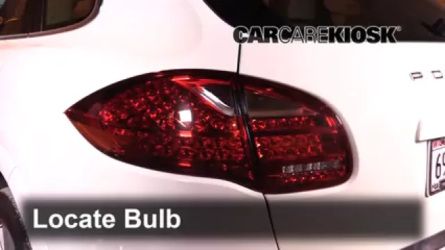 2013 Porsche Cayenne 3.6L V6 Lights Tail Light (replace bulb)
